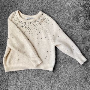 Zara Embellished Sweater